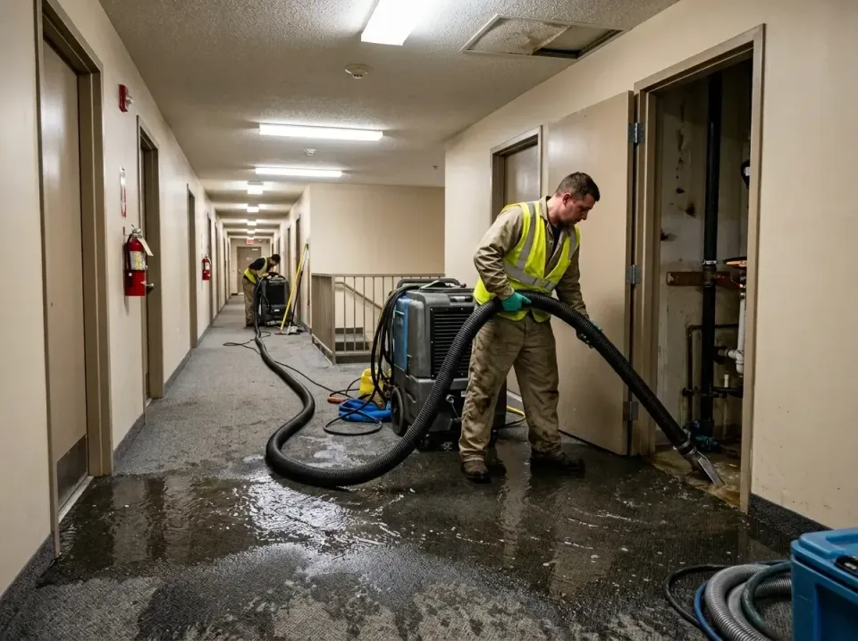 multi-unit-apartment-hallway-f-005 — frequently asked questions, Emergency Burst Pipe Water Extraction & Removal in Farmersv…